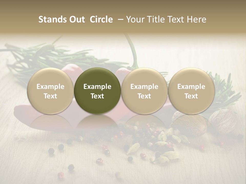 Cinnamon Cardamon Rosemary PowerPoint Template