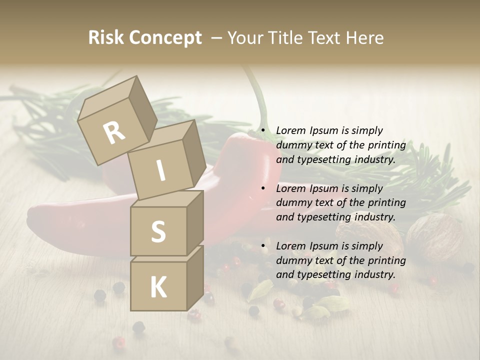 Cinnamon Cardamon Rosemary PowerPoint Template