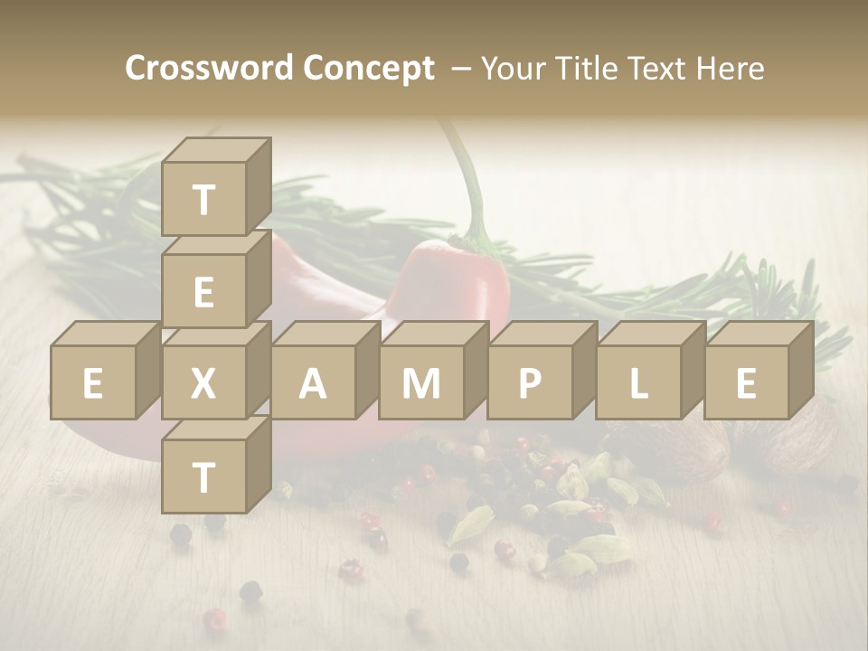 Cinnamon Cardamon Rosemary PowerPoint Template