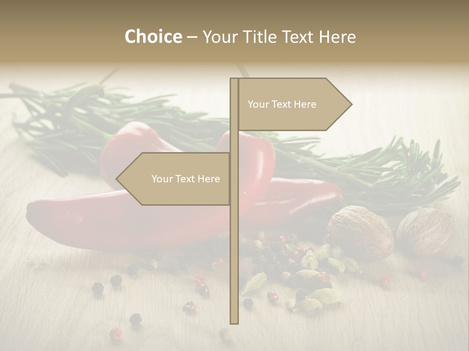 Cinnamon Cardamon Rosemary PowerPoint Template