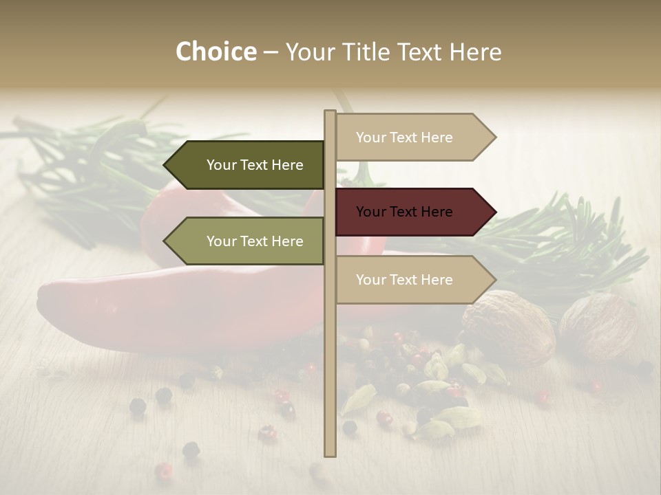 Cinnamon Cardamon Rosemary PowerPoint Template