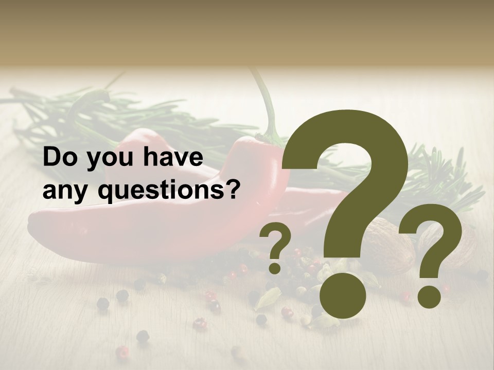 Cinnamon Cardamon Rosemary PowerPoint Template