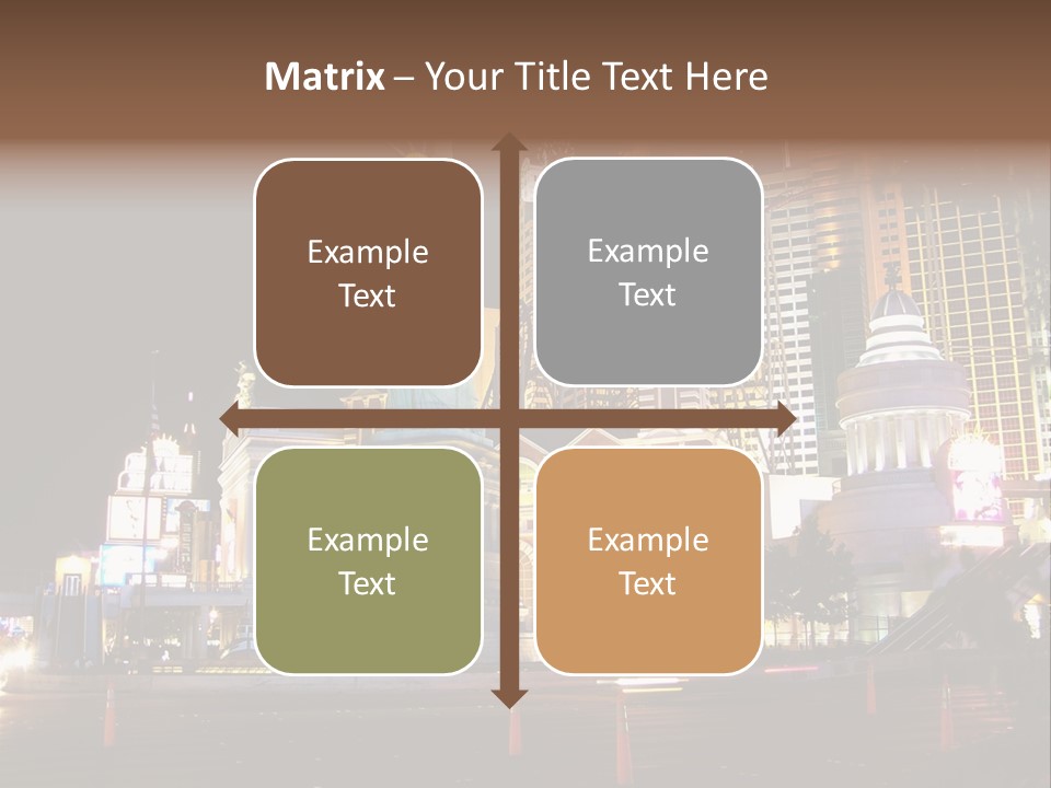 The Statue Of Liberty Is Lit Up At Night PowerPoint Template