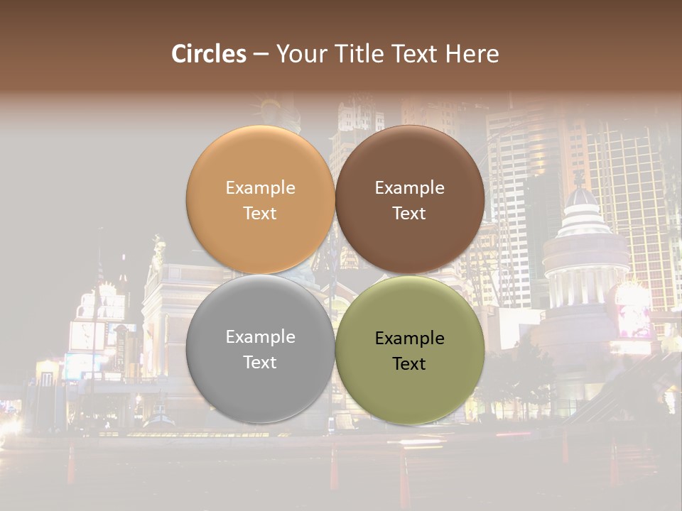 The Statue Of Liberty Is Lit Up At Night PowerPoint Template