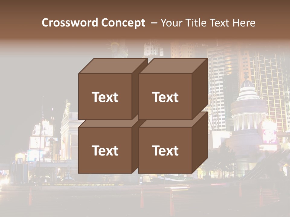The Statue Of Liberty Is Lit Up At Night PowerPoint Template