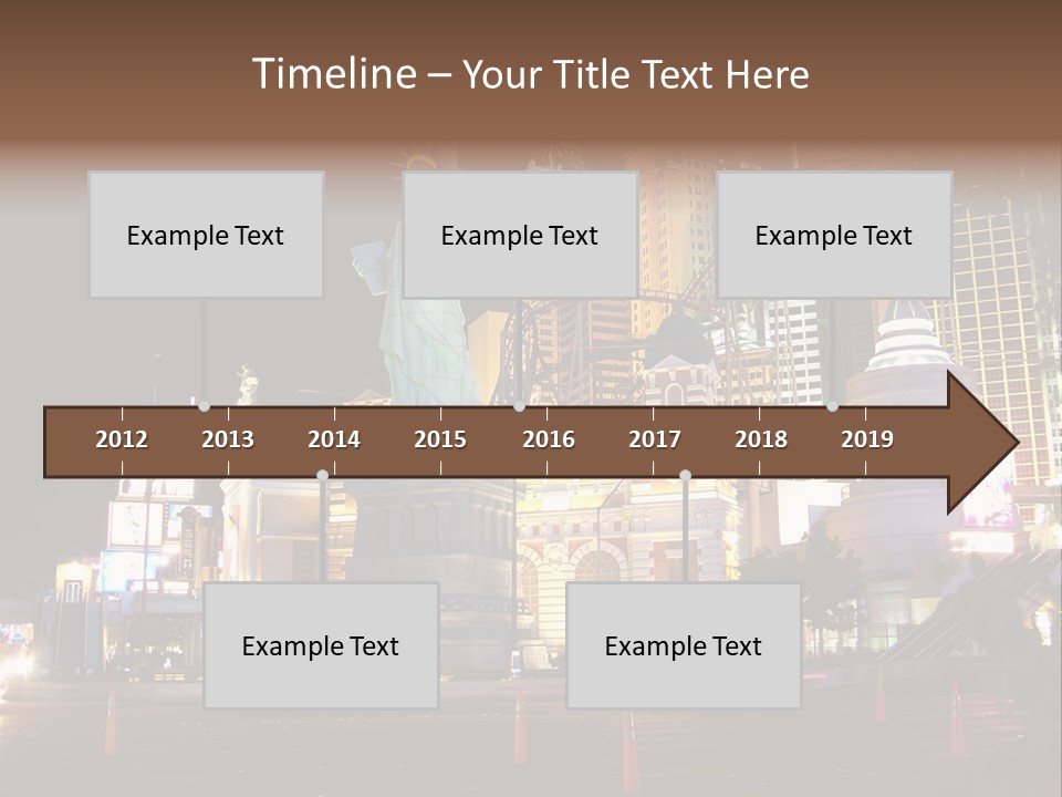 The Statue Of Liberty Is Lit Up At Night PowerPoint Template