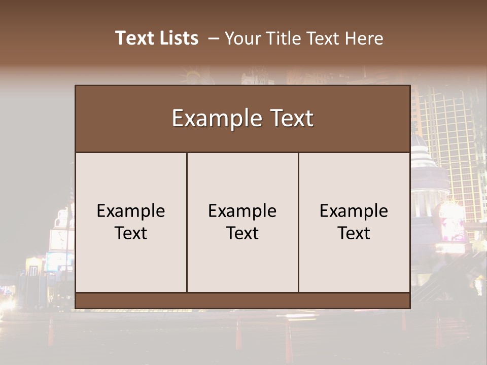 The Statue Of Liberty Is Lit Up At Night PowerPoint Template