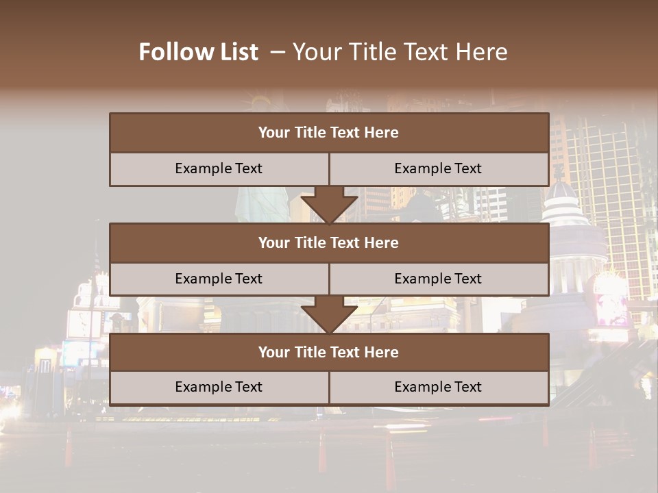 The Statue Of Liberty Is Lit Up At Night PowerPoint Template