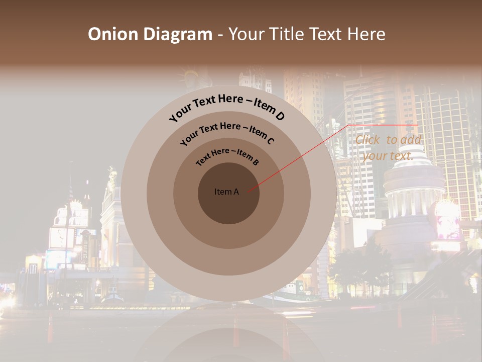 The Statue Of Liberty Is Lit Up At Night PowerPoint Template