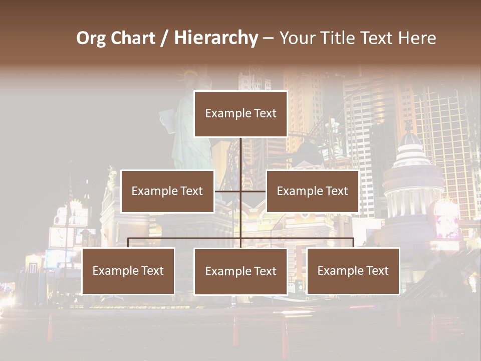 The Statue Of Liberty Is Lit Up At Night PowerPoint Template