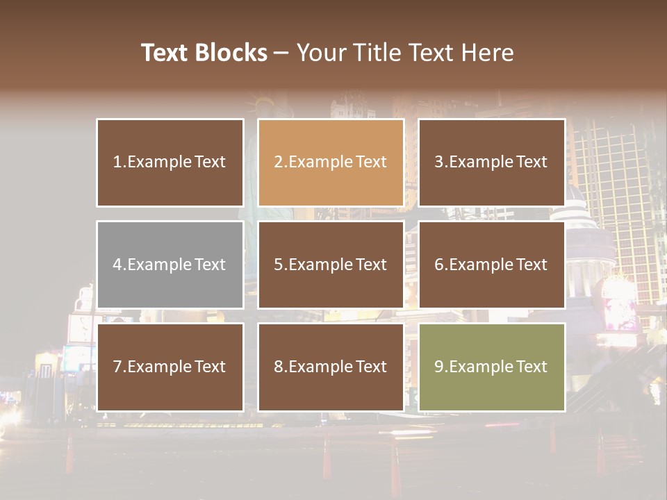 The Statue Of Liberty Is Lit Up At Night PowerPoint Template