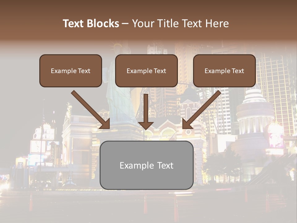The Statue Of Liberty Is Lit Up At Night PowerPoint Template