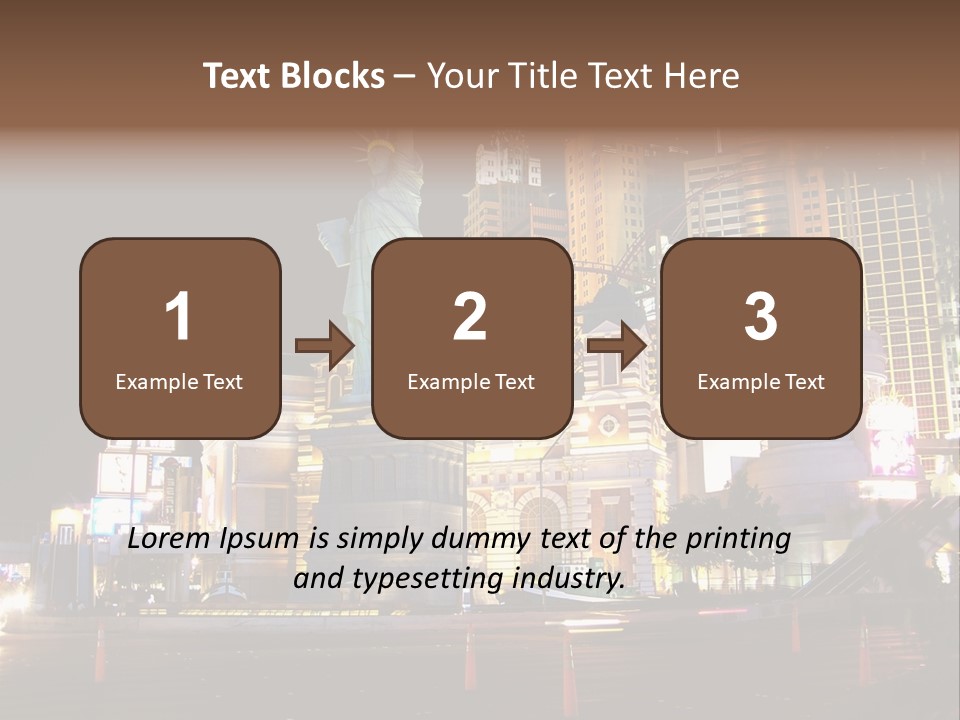 The Statue Of Liberty Is Lit Up At Night PowerPoint Template