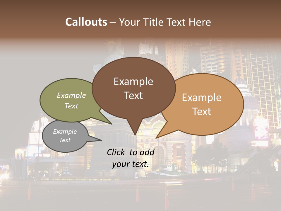 The Statue Of Liberty Is Lit Up At Night PowerPoint Template