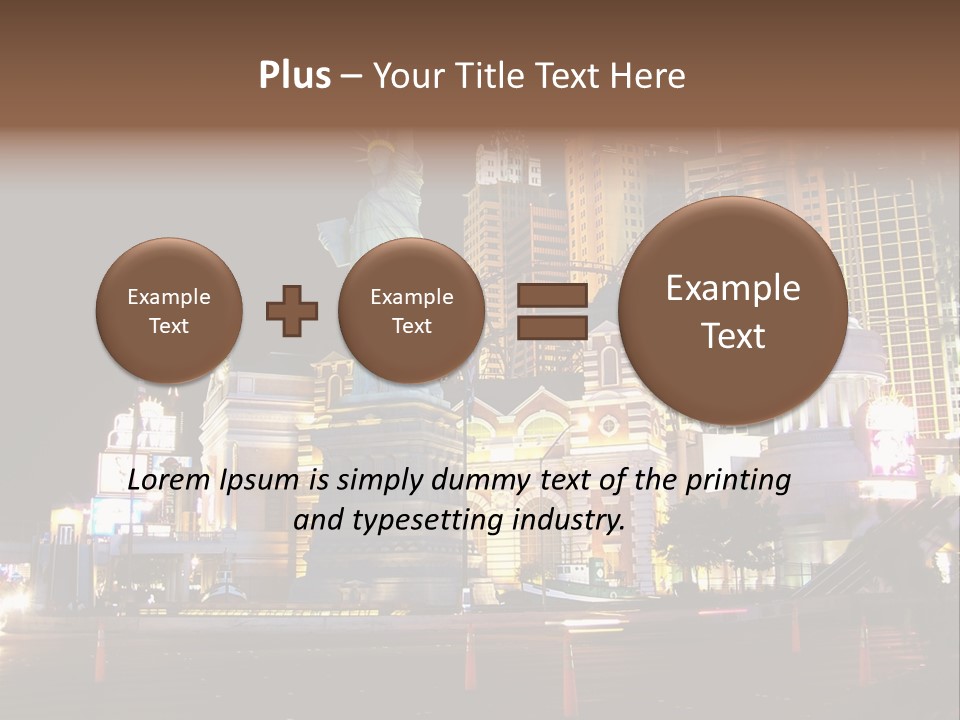 The Statue Of Liberty Is Lit Up At Night PowerPoint Template
