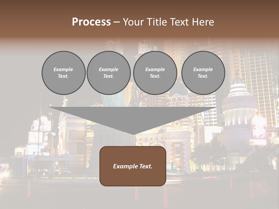 The Statue Of Liberty Is Lit Up At Night PowerPoint Template