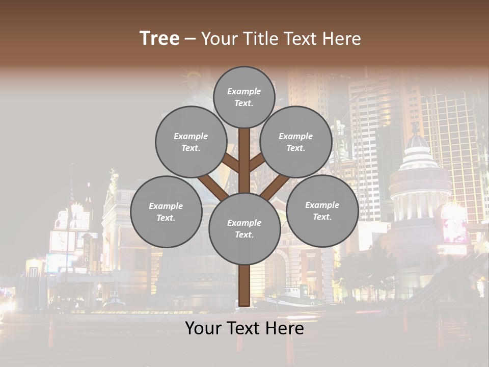 The Statue Of Liberty Is Lit Up At Night PowerPoint Template