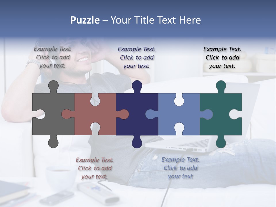 Gift Child Elephant PowerPoint Template