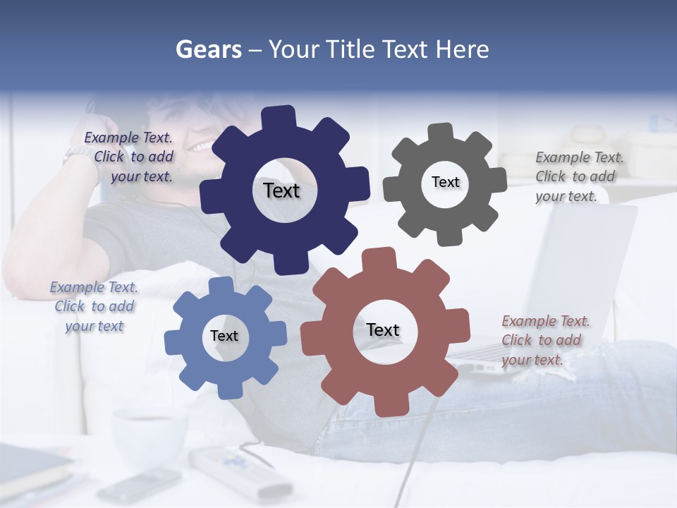 Gift Child Elephant PowerPoint Template