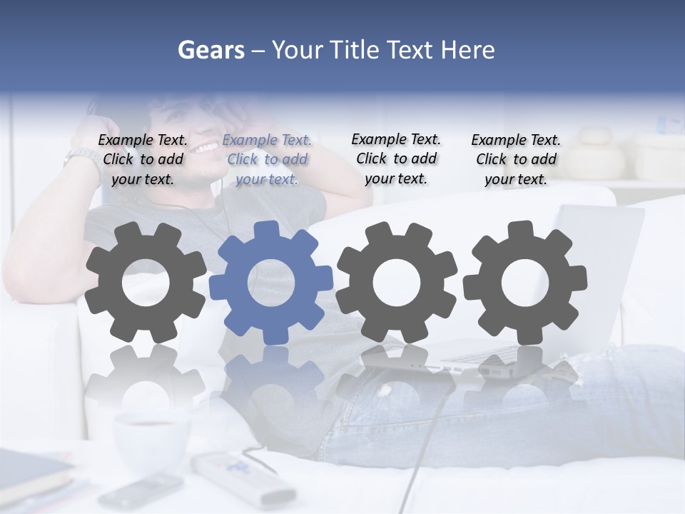 Gift Child Elephant PowerPoint Template