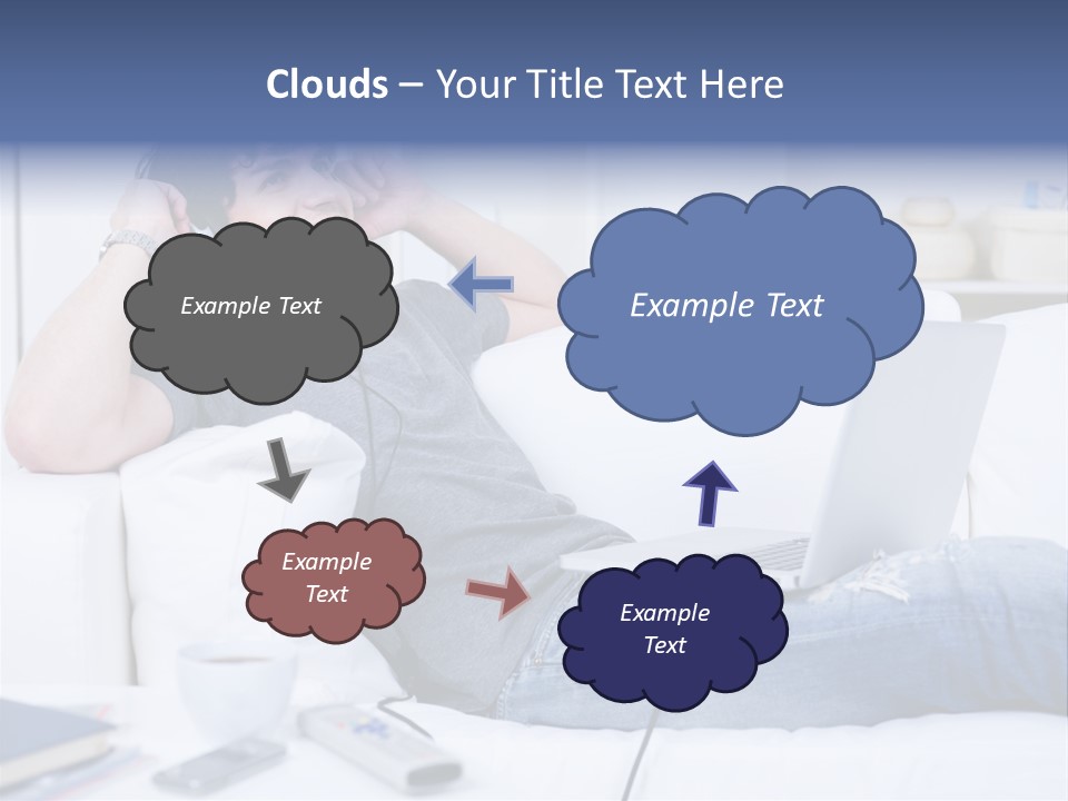Gift Child Elephant PowerPoint Template