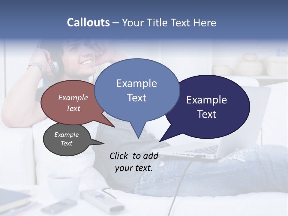 Gift Child Elephant PowerPoint Template