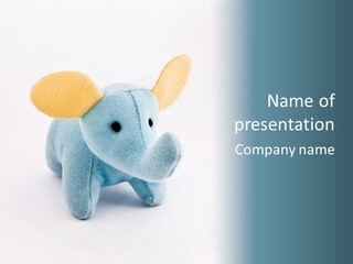 Gift Child Elephant PowerPoint Template