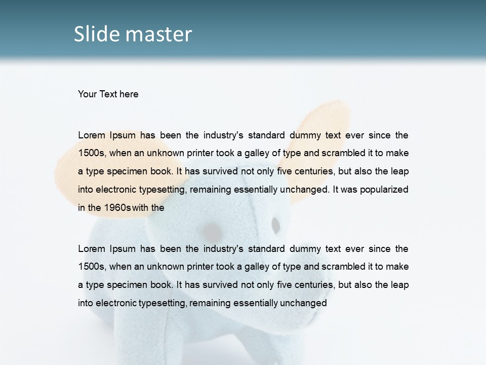 Gift Child Elephant PowerPoint Template