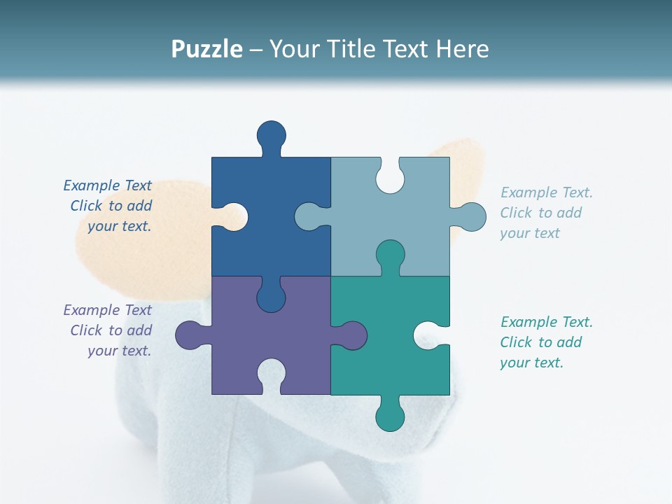 Gift Child Elephant PowerPoint Template