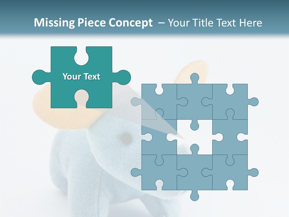 Gift Child Elephant PowerPoint Template