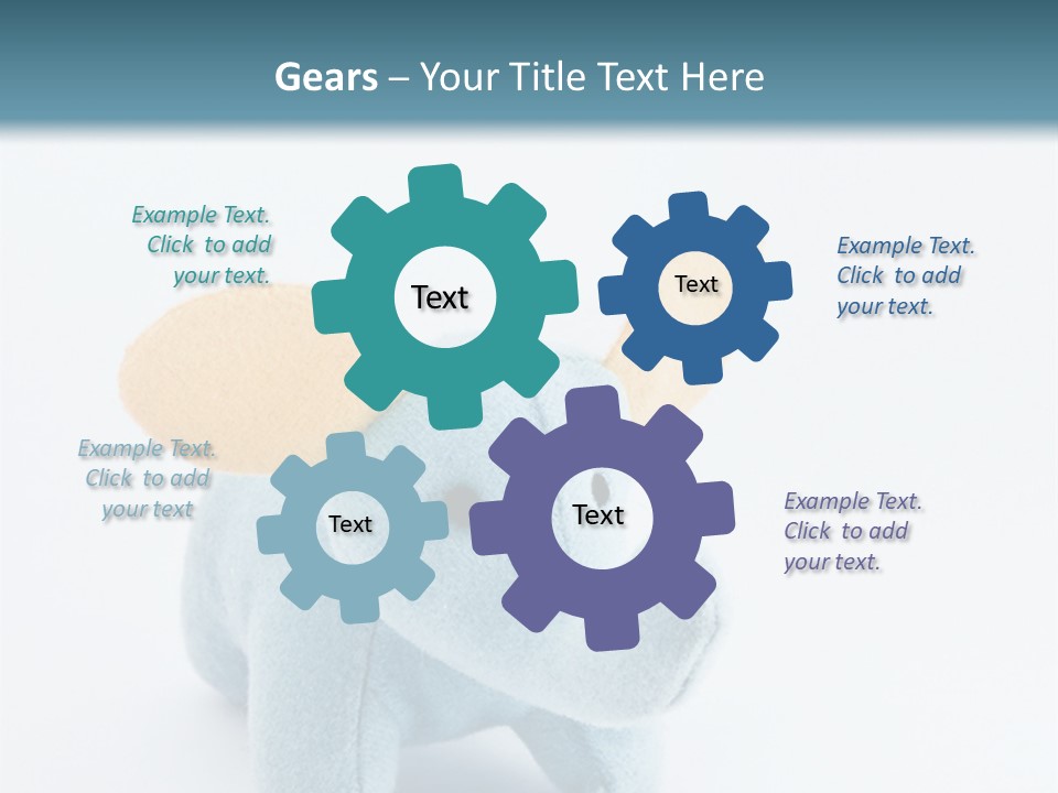 Gift Child Elephant PowerPoint Template