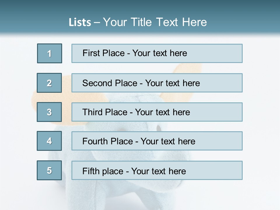 Gift Child Elephant PowerPoint Template