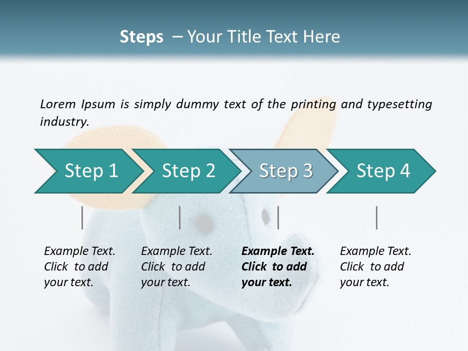 Gift Child Elephant PowerPoint Template