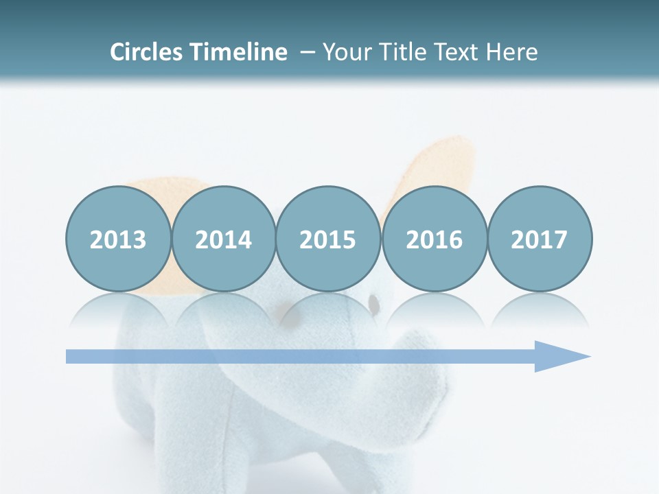 Gift Child Elephant PowerPoint Template