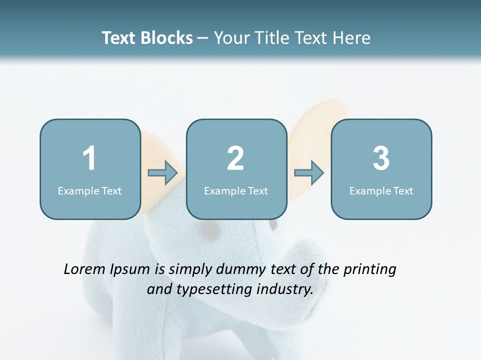 Gift Child Elephant PowerPoint Template