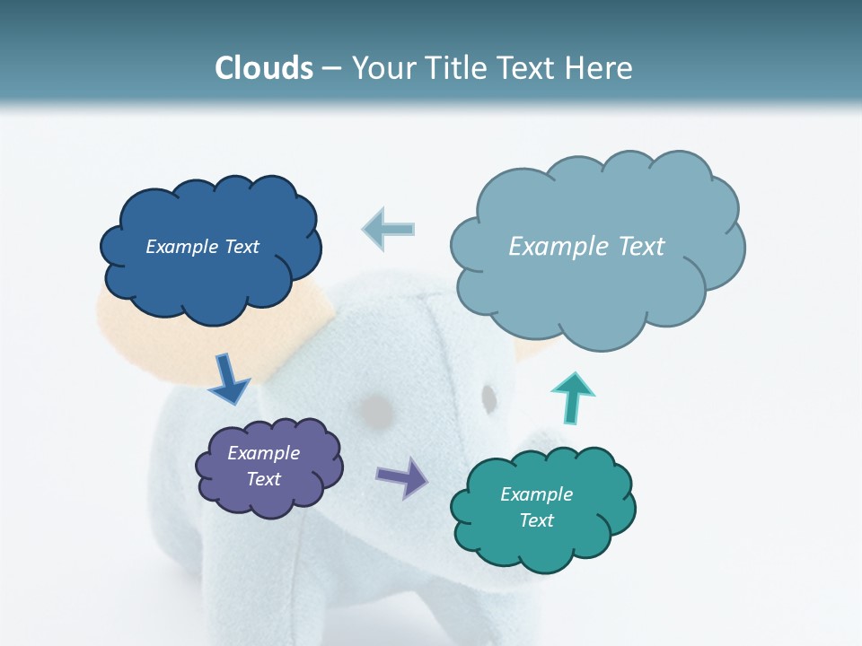 Gift Child Elephant PowerPoint Template
