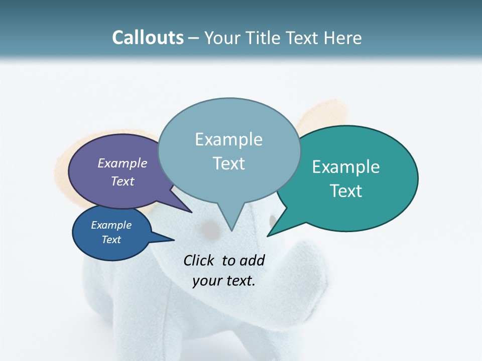 Gift Child Elephant PowerPoint Template