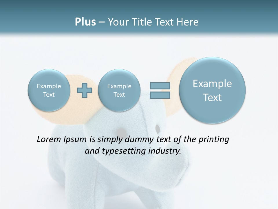 Gift Child Elephant PowerPoint Template