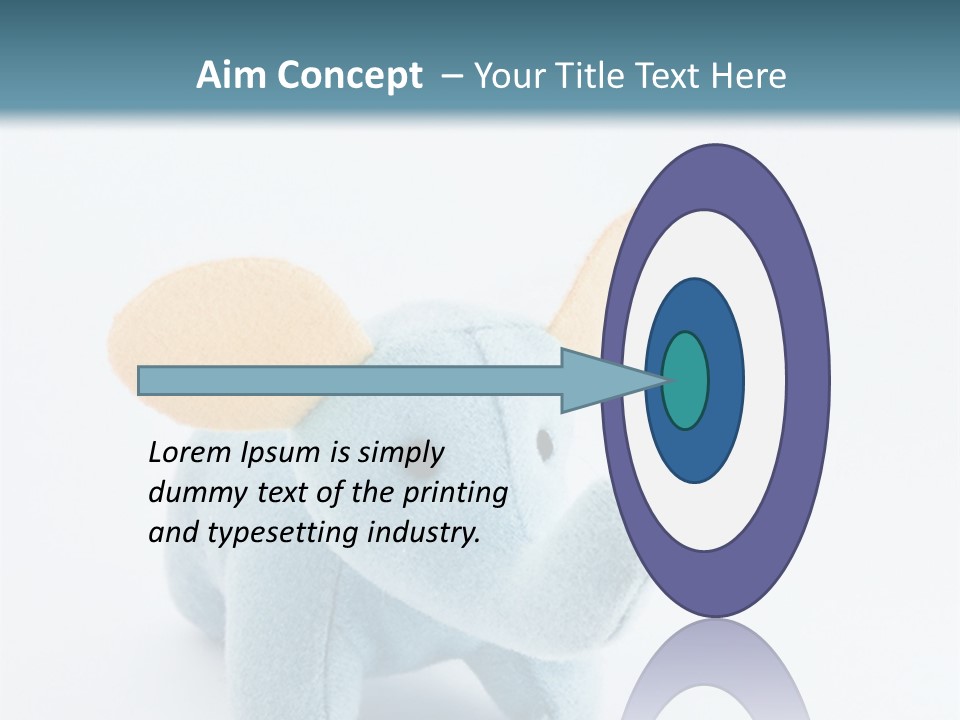 Gift Child Elephant PowerPoint Template