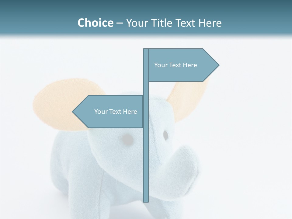 Gift Child Elephant PowerPoint Template