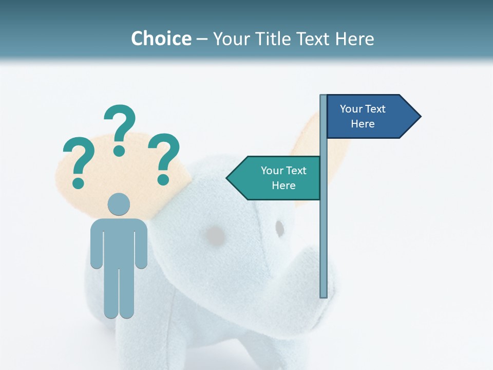 Gift Child Elephant PowerPoint Template