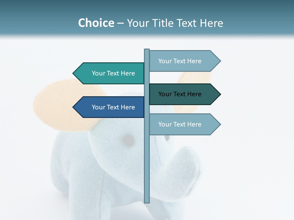 Gift Child Elephant PowerPoint Template