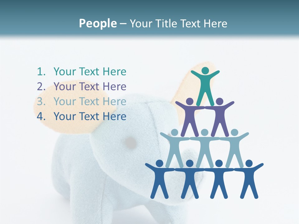 Gift Child Elephant PowerPoint Template