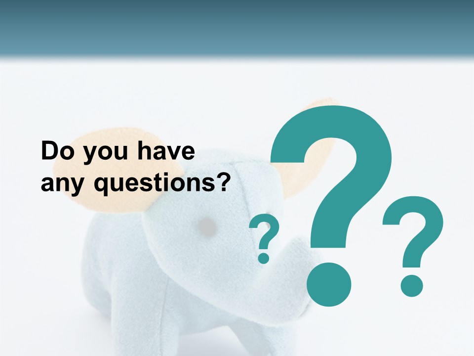 Gift Child Elephant PowerPoint Template