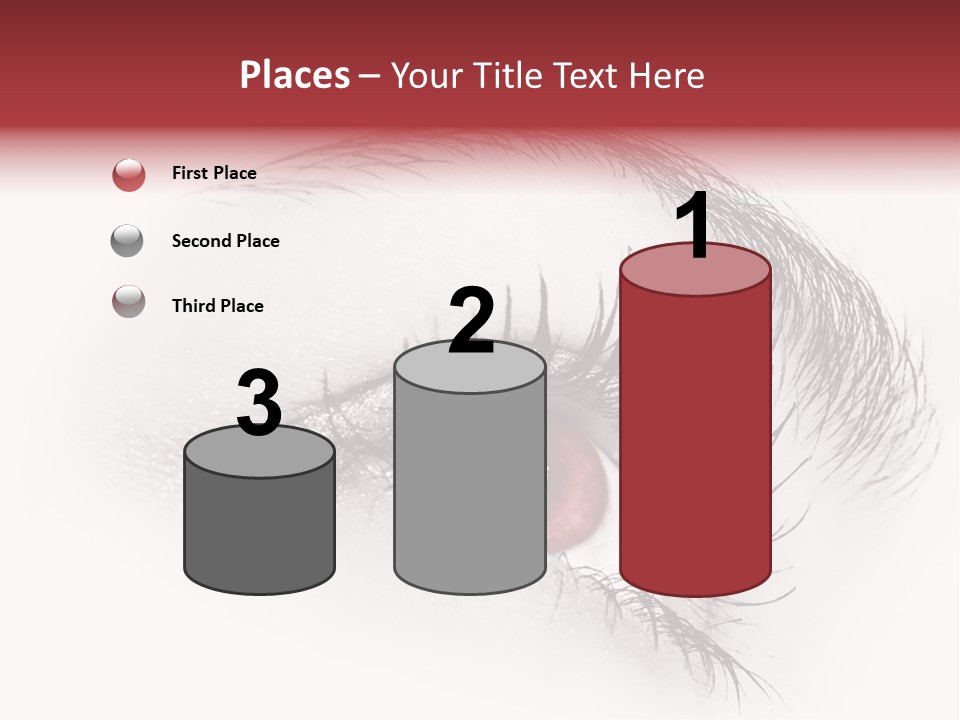 Makeup Staring Beast PowerPoint Template