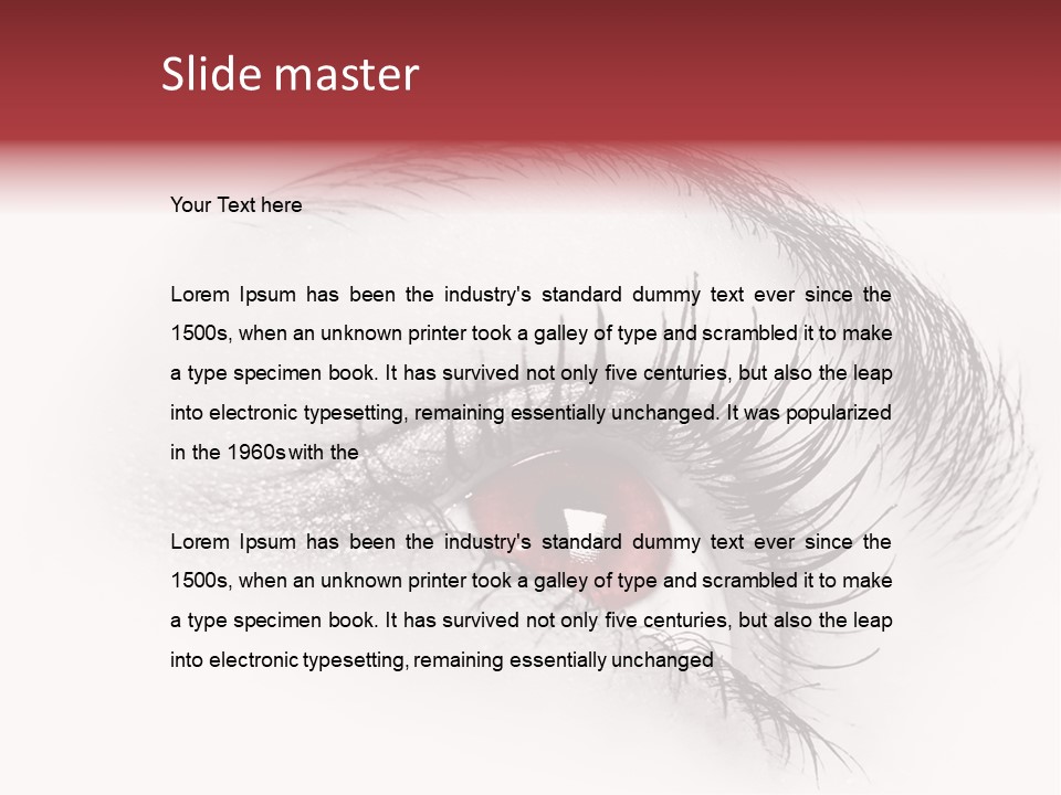 Makeup Staring Beast PowerPoint Template