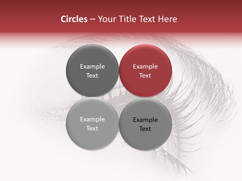 Makeup Staring Beast PowerPoint Template