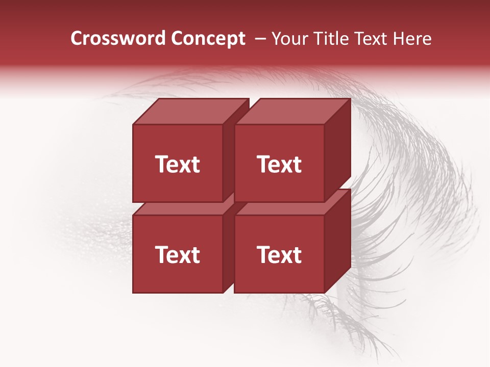 Makeup Staring Beast PowerPoint Template