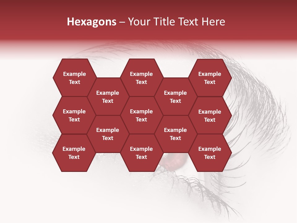 Makeup Staring Beast PowerPoint Template