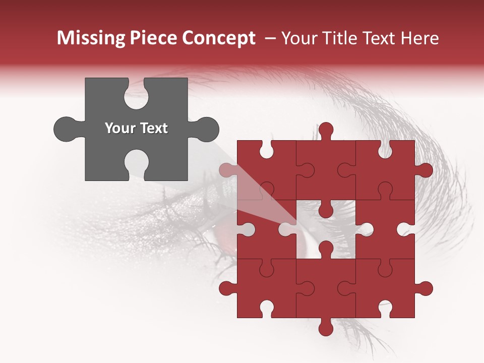 Makeup Staring Beast PowerPoint Template